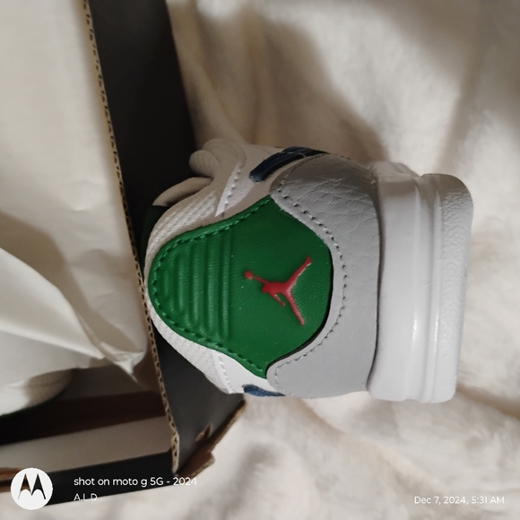 Babies 1st XMas! Jordan Legacy 321 Low size 3c - Picture 6 of 9